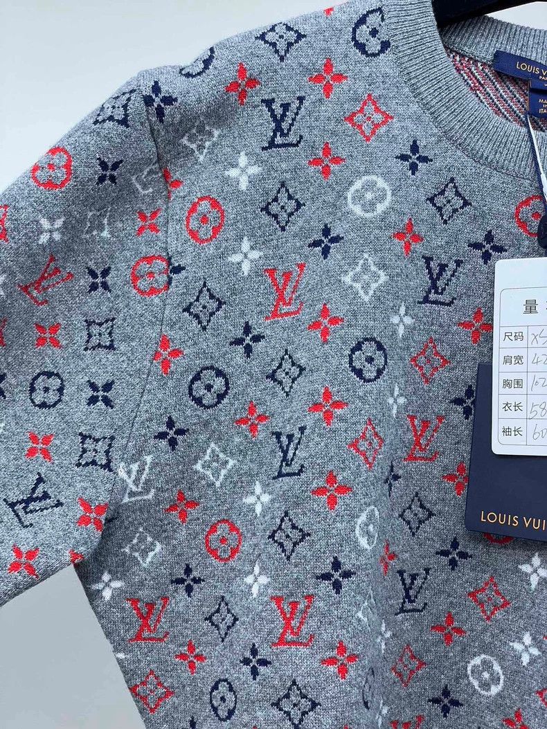 Louis Vuitton Classic Round Neck Logo Sweater- DMC Size US XS / EU 42 / 0 - 4 Thumbnail