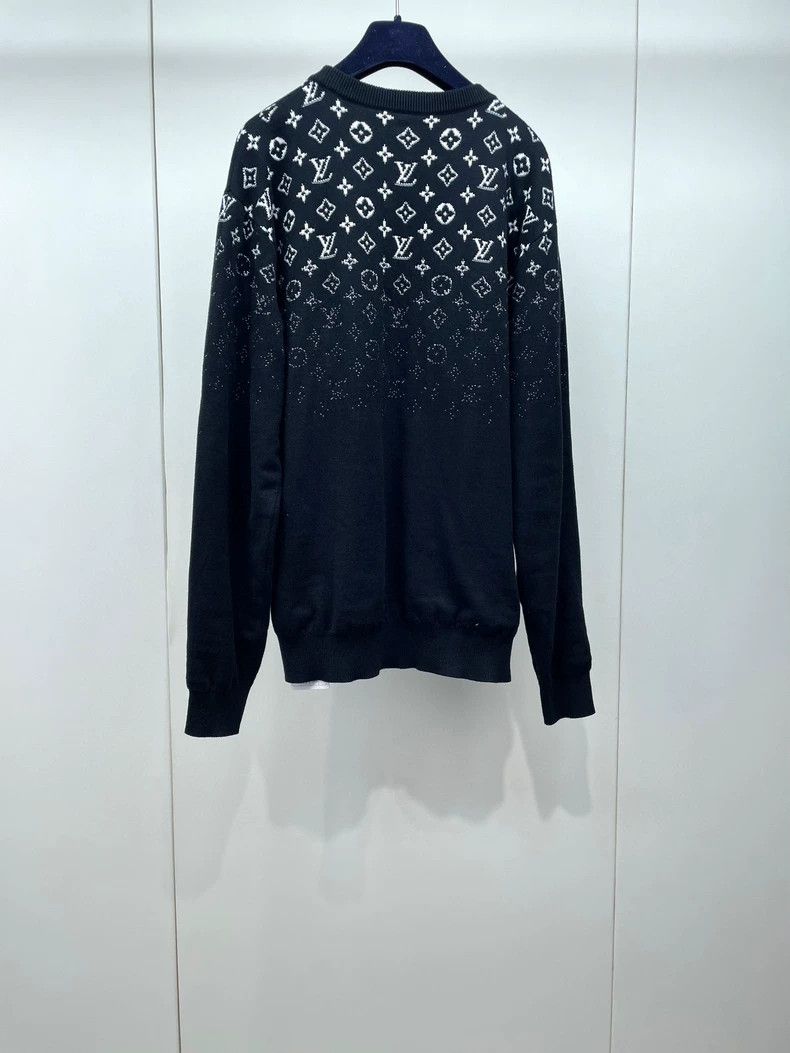 Louis Vuitton Black Gradation Logo Knit Sweater- DMC Size US S / EU 44-46 / 1 - 2 Thumbnail