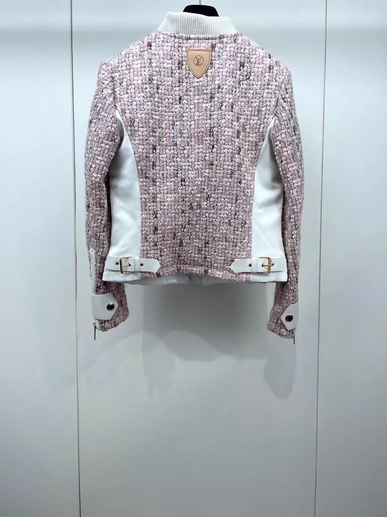 Louis Vuitton Pink Tweed Zip Jacket by Louis Vuitton- DMC Size US S / EU 44-46 / 1 - 2 Thumbnail