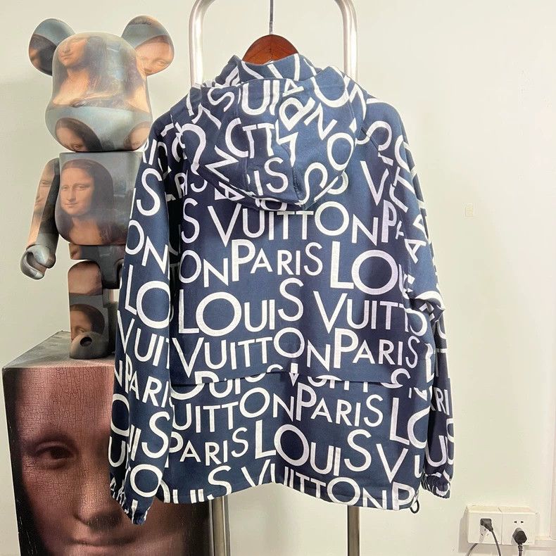 Louis Vuitton Louis Vuitton Full Print Hoodie Jacket- DMC Size US XXL / EU 58 / 5 - 2 Thumbnail