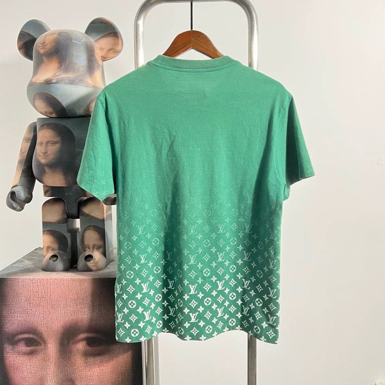 Louis Vuitton Louis Vuitton Green Gradient Short Sleeve Shirt- DMC Size US M / EU 48-50 / 2 - 2 Thumbnail