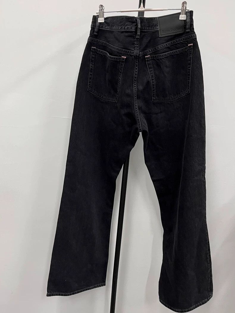 Acne Studios Acne Studios Black Wide-Leg Denim Pants for Men- DMC Size US 31 - 2 Thumbnail