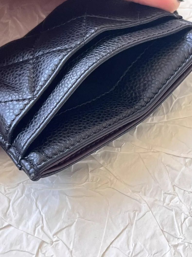 Chanel CHANEL Logo Quilted Lambskin Card Case- DMC Size ONE SIZE - 8 Thumbnail