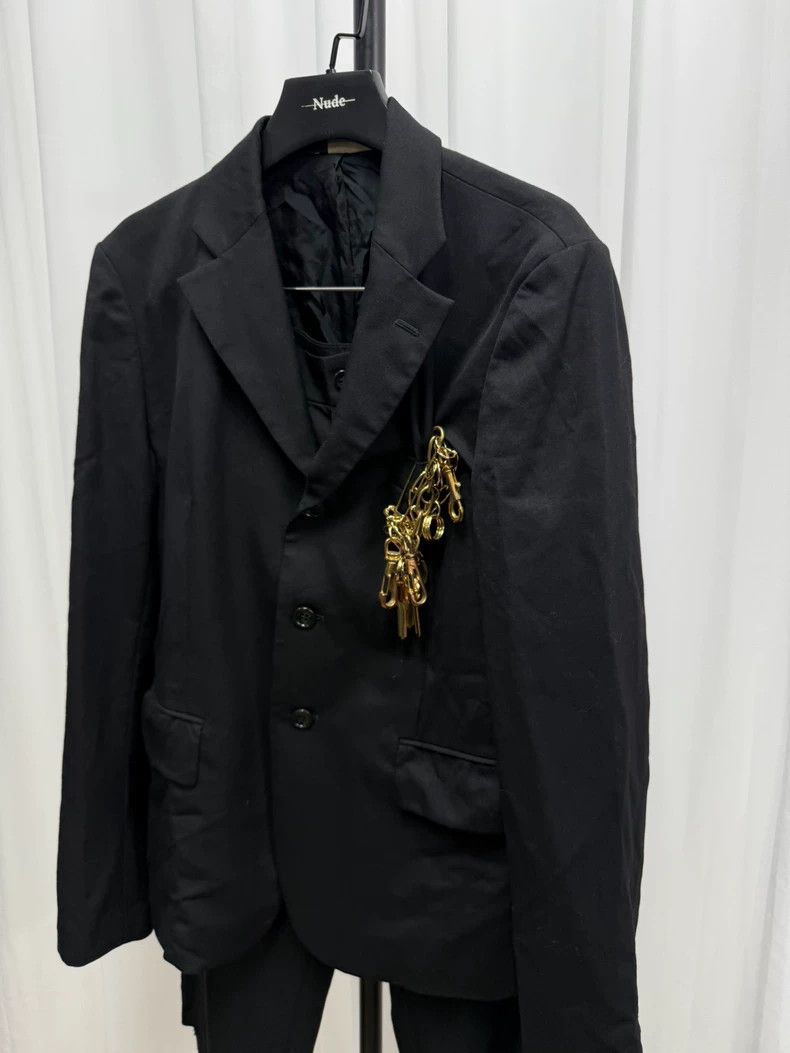 Comme des Garcons Comme des Garçons Black Wool Suit Set- DMC Size US M / EU 48-50 / 2 - 2 Thumbnail