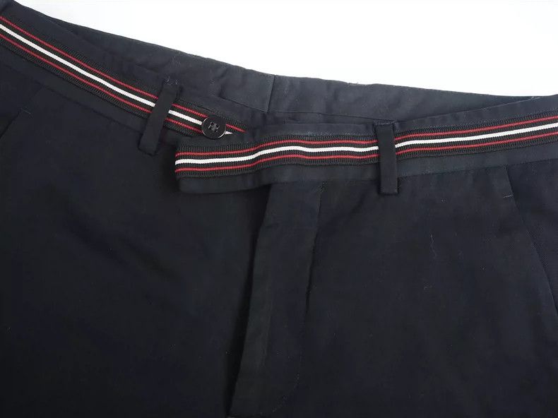 Dior Dior Black Wool Trousers with Stripes- DMC Size US 31 - 3 Thumbnail
