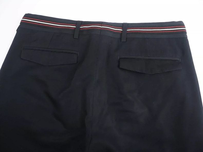 Dior Dior Black Wool Trousers with Stripes- DMC Size US 31 - 4 Thumbnail