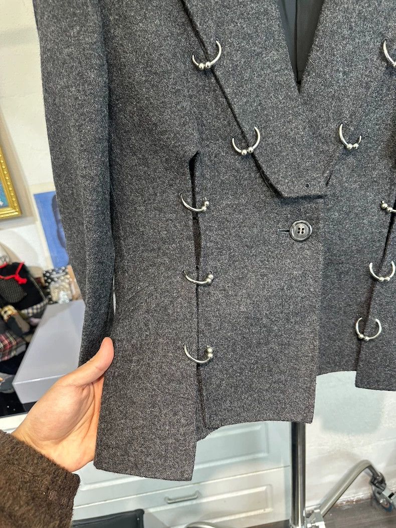 Issey Miyake Issey Miyake Deconstructed Ring Buckle Blazer- DMC Size US M / EU 48-50 / 2 - 3 Thumbnail