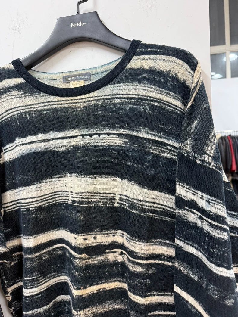 Issey Miyake Issey Miyake 80s Tie-Dye Striped Sweater- DMC Size US L / EU 52-54 / 3 - 3 Thumbnail