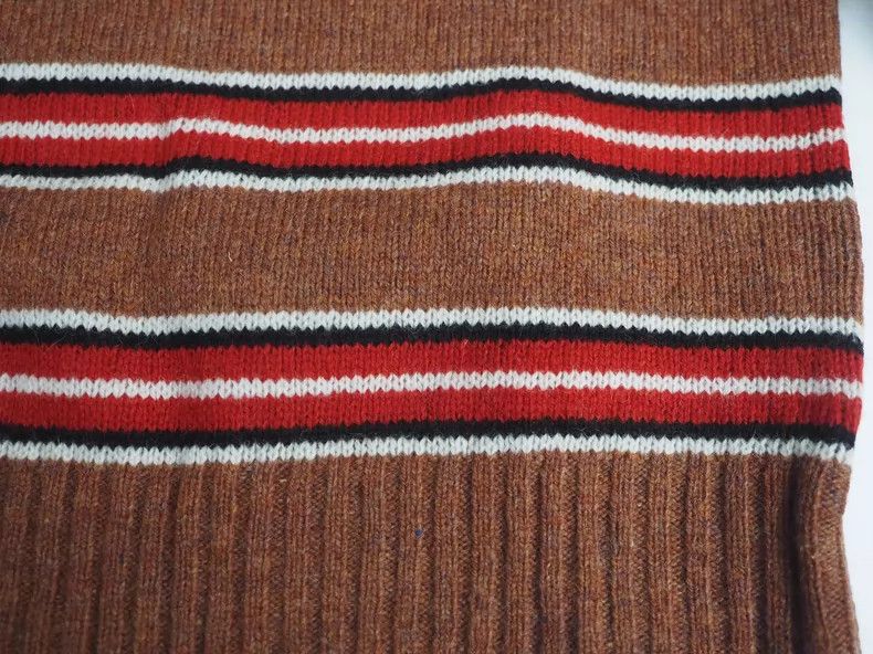 Prada Prada Brown Stripe Wool Sweater 2016- DMC Size US XL / EU 56 / 4 - 4 Thumbnail