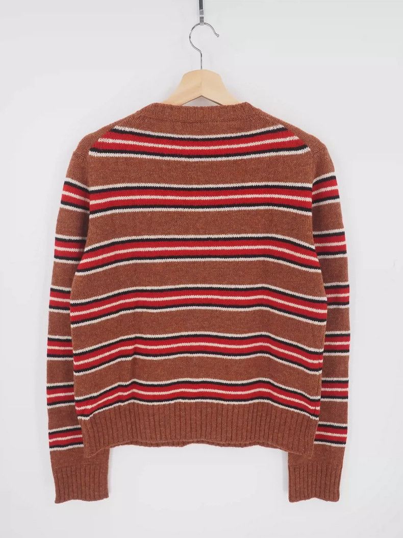 Prada Prada Brown Stripe Wool Sweater 2016- DMC Size US XL / EU 56 / 4 - 2 Thumbnail