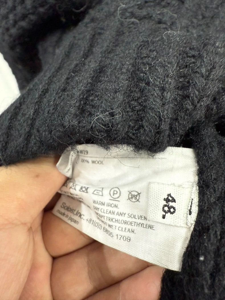 Takahiromiyashita The Soloist. Black Zip Detail Knit Sweater- DMC Size US L / EU 52-54 / 3 - 4 Thumbnail