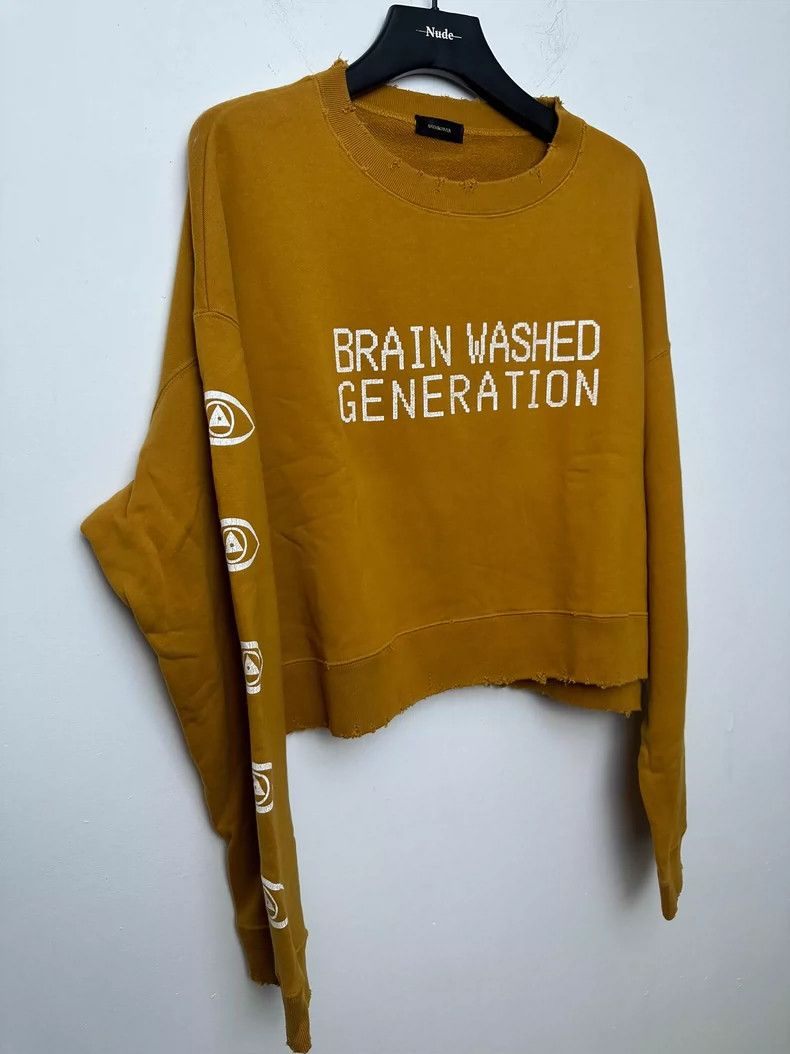 Undercover Brain Washed Generation Cropped Sweatshirt- DMC Size US M / EU 48-50 / 2 - 2 Thumbnail
