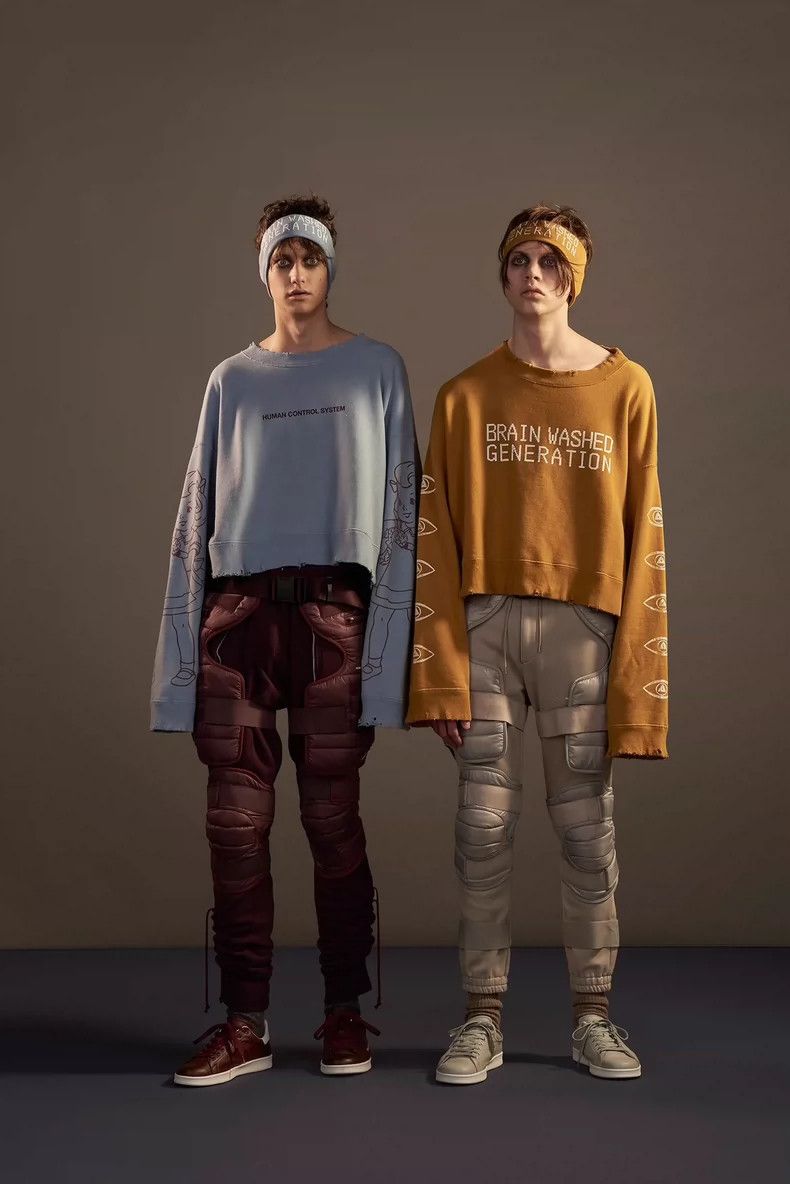 Undercover Brain Washed Generation Cropped Sweatshirt- DMC Size US M / EU 48-50 / 2 - 8 Thumbnail