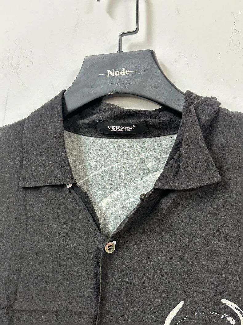 Undercover UNDERCOVER Black Oversized Short Sleeve Shirt- DMC Size US L / EU 52-54 / 3 - 3 Thumbnail