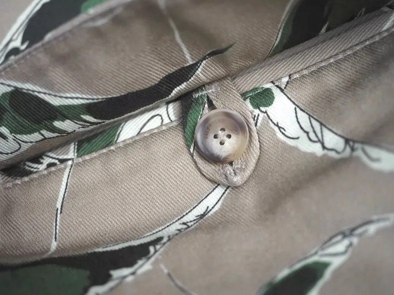 Valentino Valentino Albatross-Print Twill Chino Pants- DMC Size US 32 / EU 48 - 4 Thumbnail