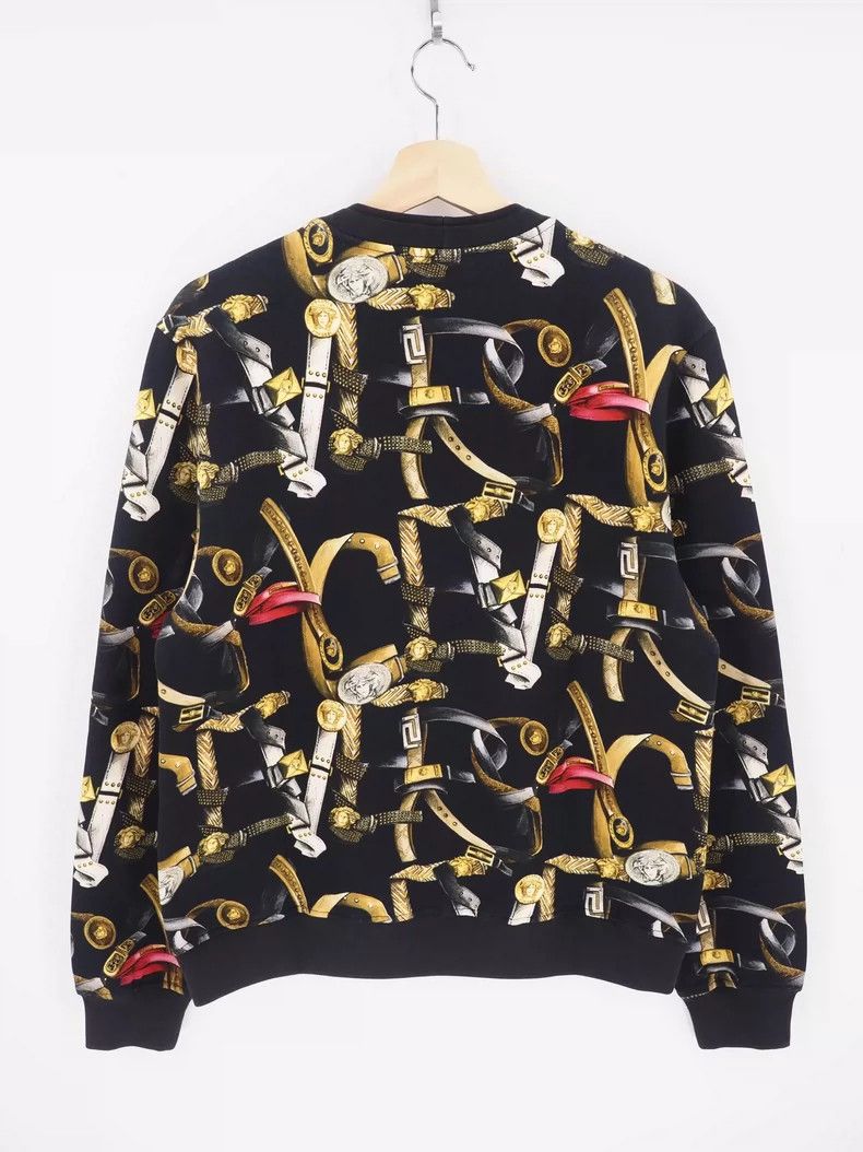 Versace Versace Baroque Belt Sweatshirt Black M- DMC Size US M / EU 48-50 / 2 - 2 Thumbnail