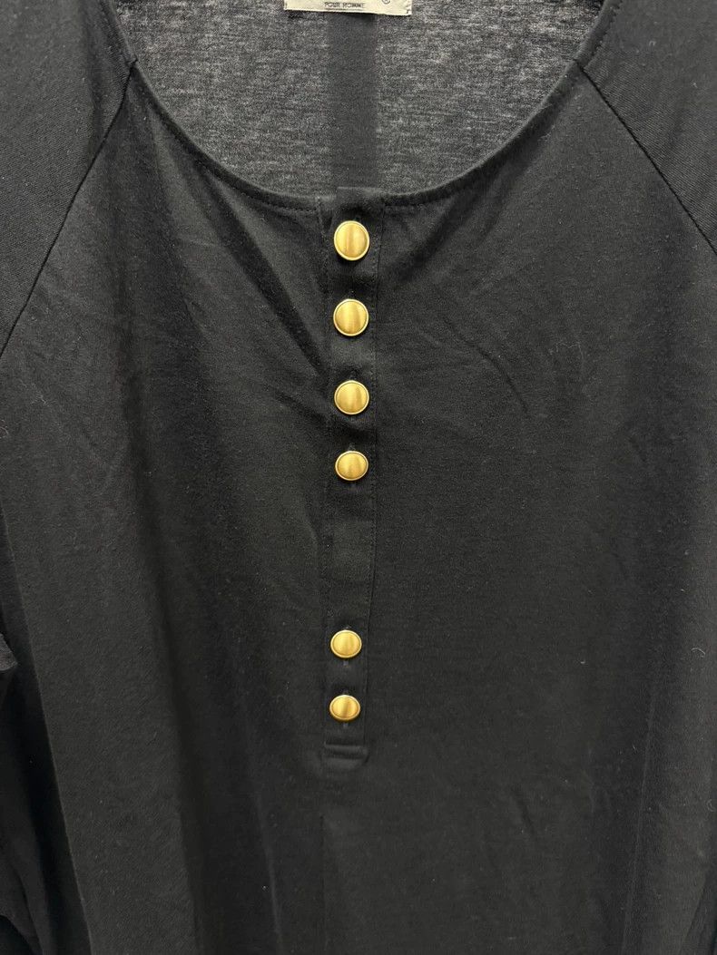 Yohji Yamamoto Yohji Yamamoto Long Sleeve Shirt with Gold Buttons- DMC Size US M / EU 48-50 / 2 - 2 Thumbnail