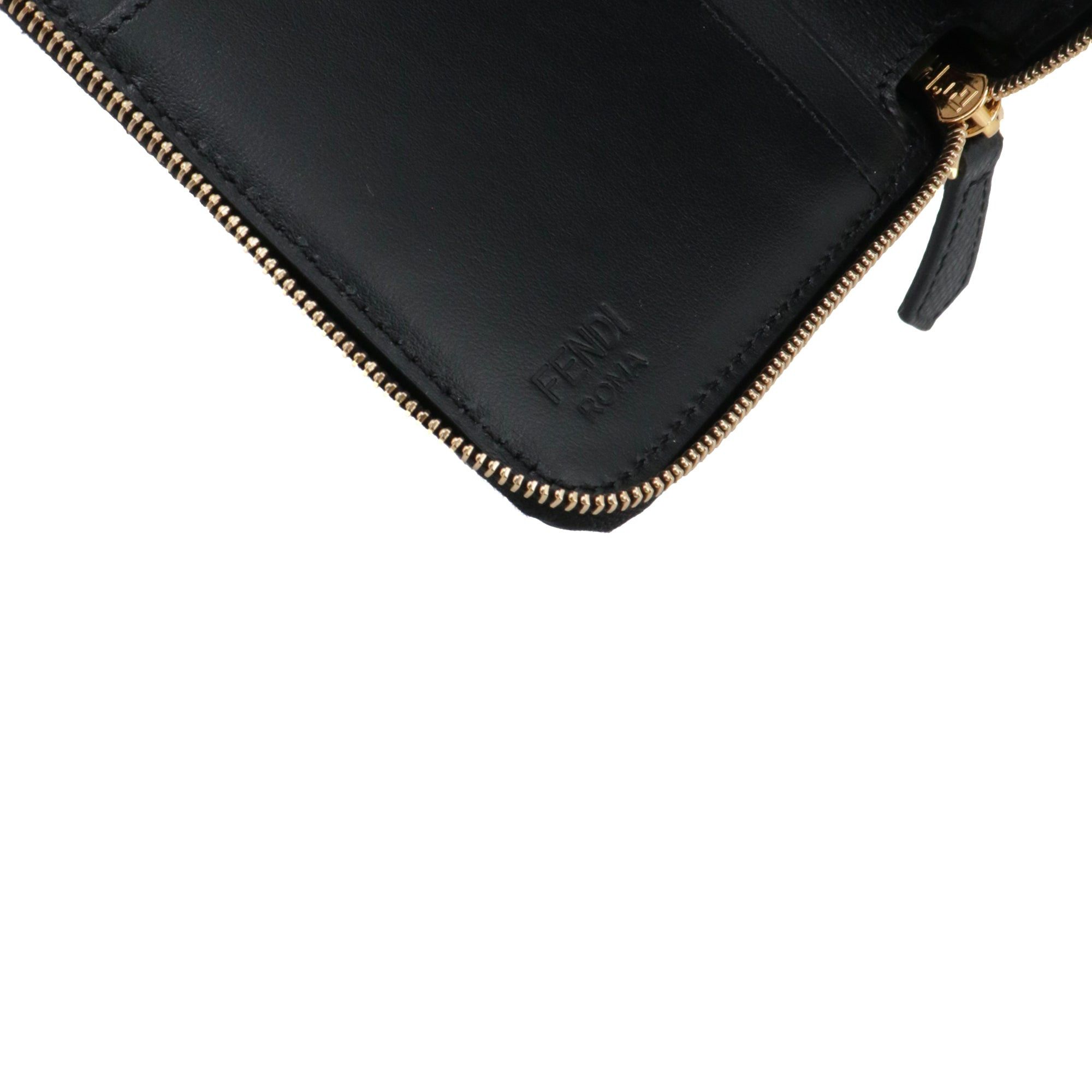 Fendi FENDI - Fendi Diamonds wallet in black leather Size ONE SIZE - 6 Thumbnail
