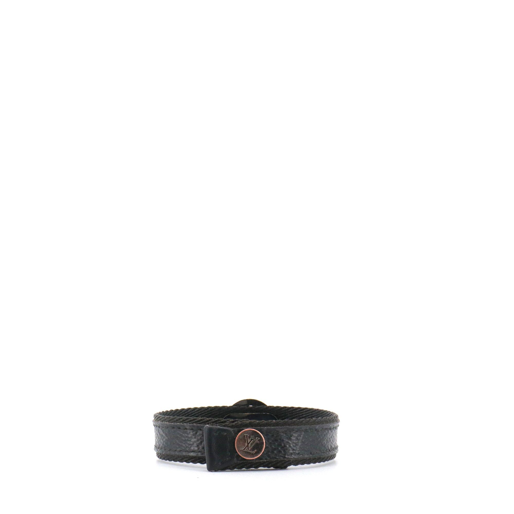 Louis Vuitton LOUIS VUITTON - LV Circle Louis Vuitton bracelet in eclipse monogram canvas Size ONE SIZE - 3 Thumbnail