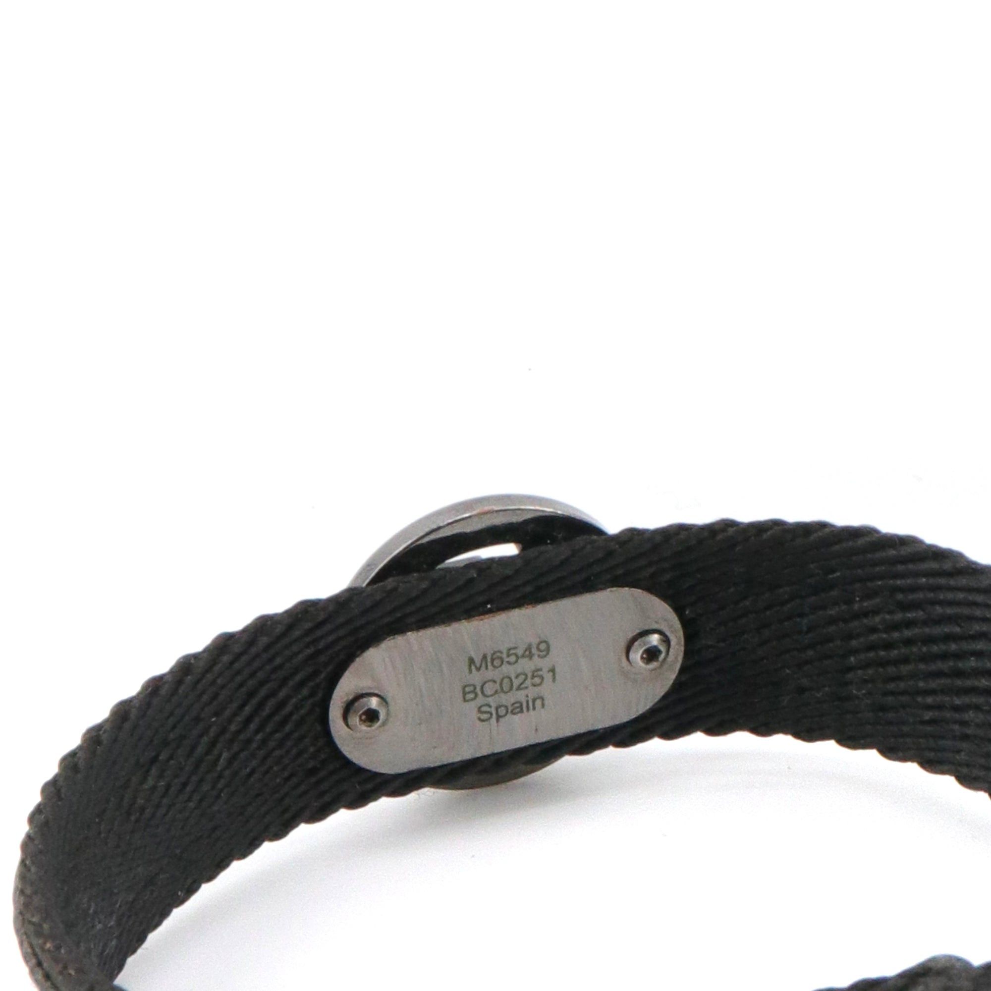 Louis Vuitton LOUIS VUITTON - LV Circle Louis Vuitton bracelet in eclipse monogram canvas Size ONE SIZE - 5 Thumbnail