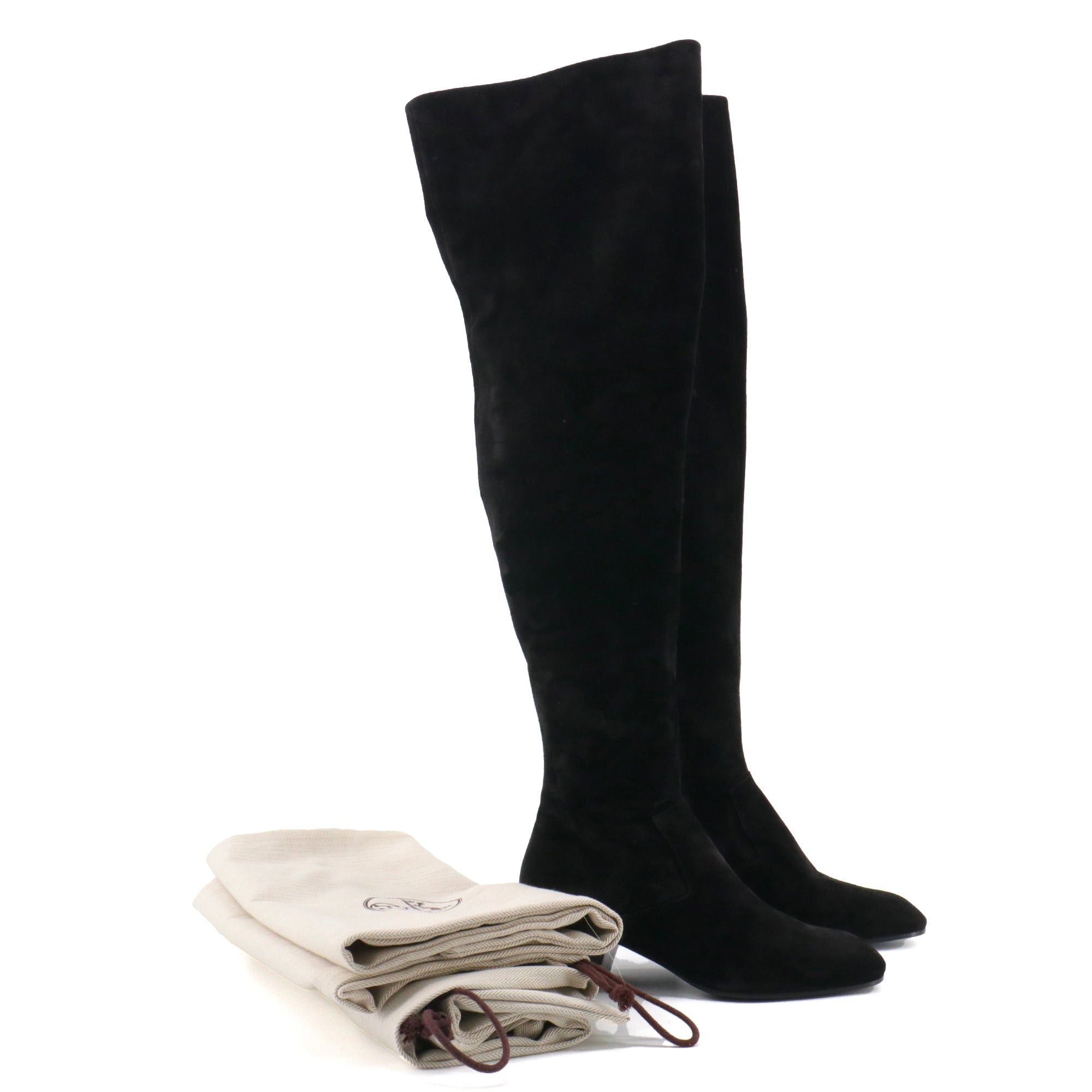 Hermes HERMES - Vesper Hermès boots in black suede (T37) Size US 6 / IT 36 - 6 Thumbnail