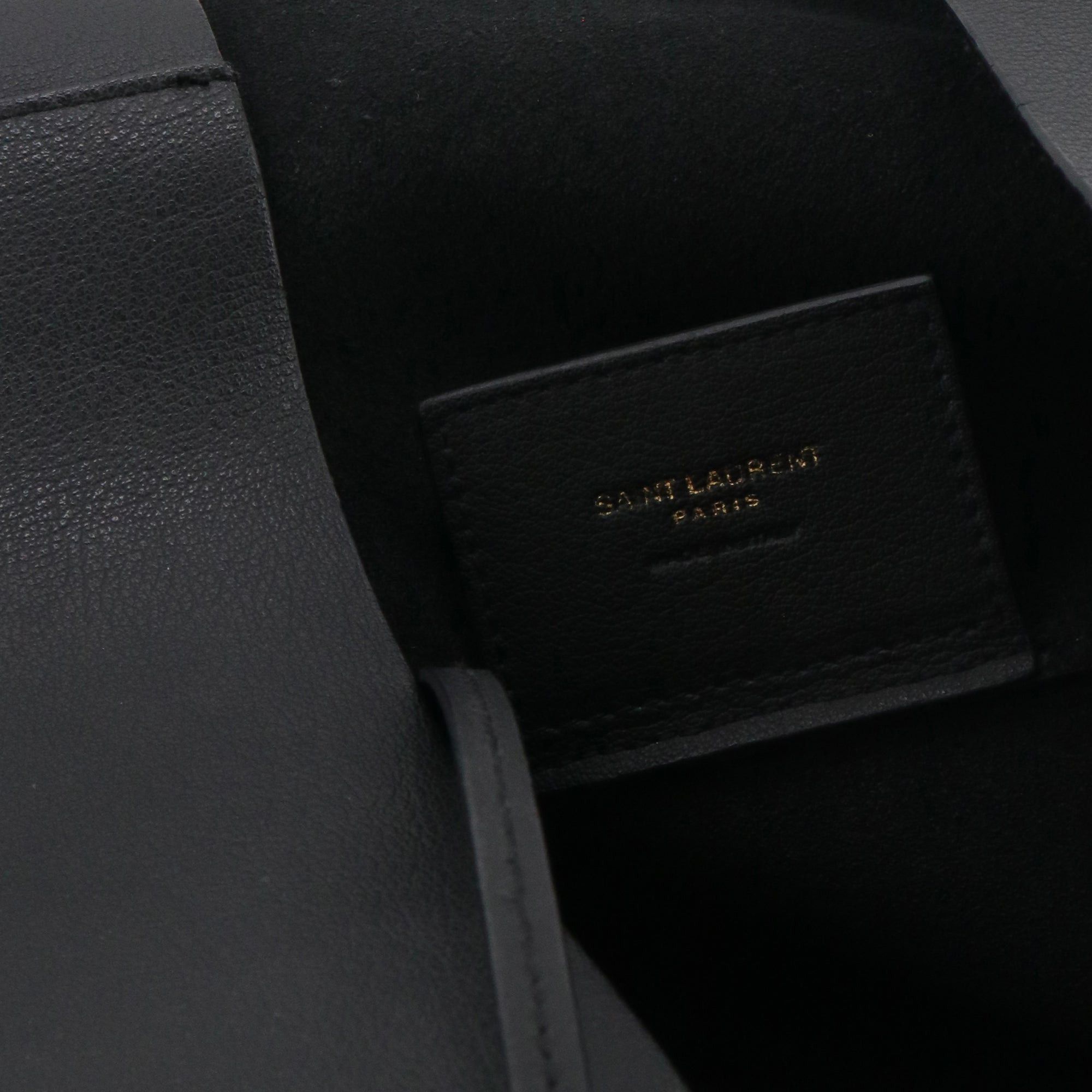 Saint Laurent Paris SAINT LAURENT - Saint Laurent Shopping E/W tote bag in black grained leather Size ONE SIZE - 8 Thumbnail