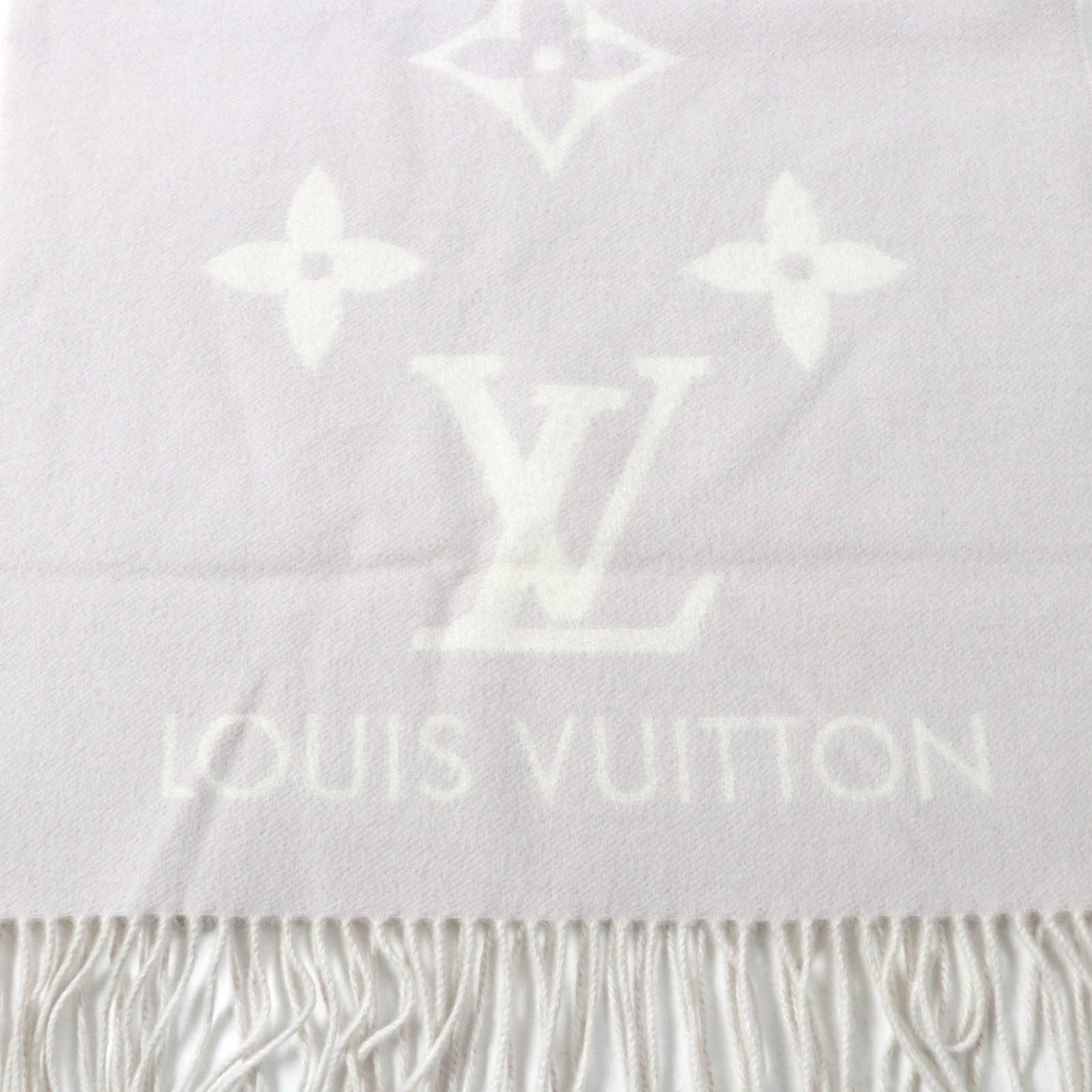 Louis Vuitton Louis Vuitton Louis Vuitton Reykjavik Cashmere Scarf Natural Material Scarf M78909 Size ONE SIZE - 5 Thumbnail