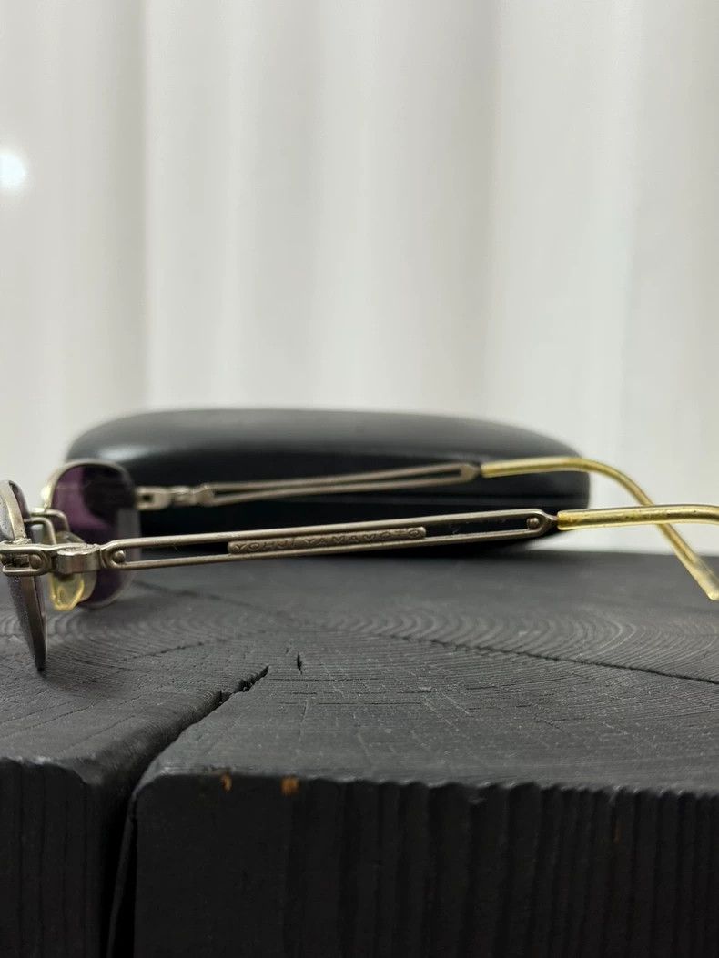 Yohji Yamamoto Vintage Yohji Yamamoto Purple Metal Glasses- DMC Size ONE SIZE - 5 Thumbnail