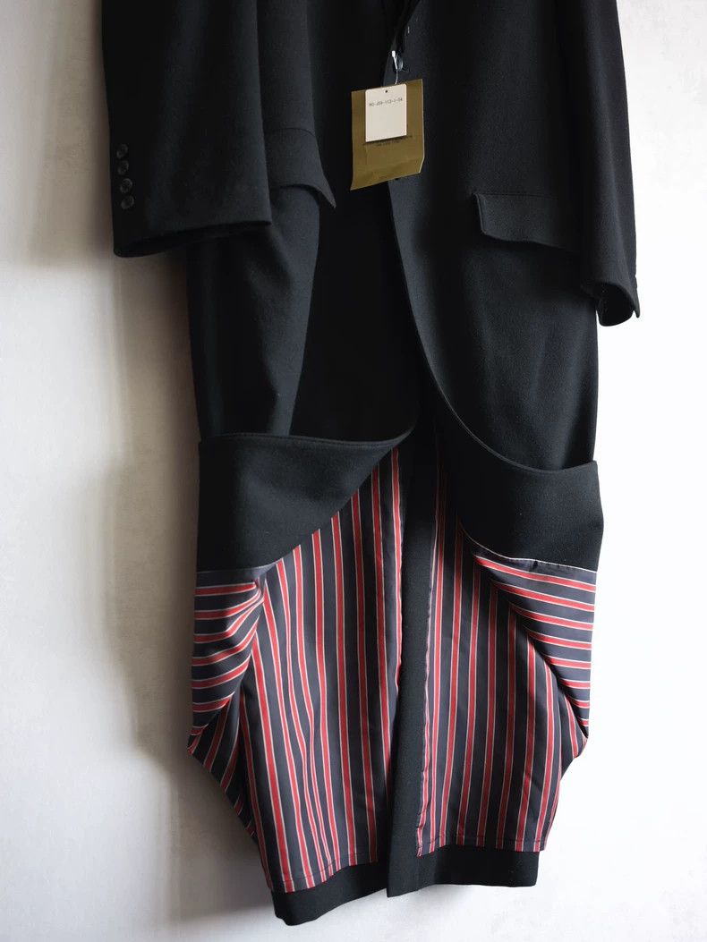 Yohji Yamamoto Yohji Yamamoto Striped Flannel Long Coat- DMC Size US L / EU 52-54 / 3 - 7 Thumbnail
