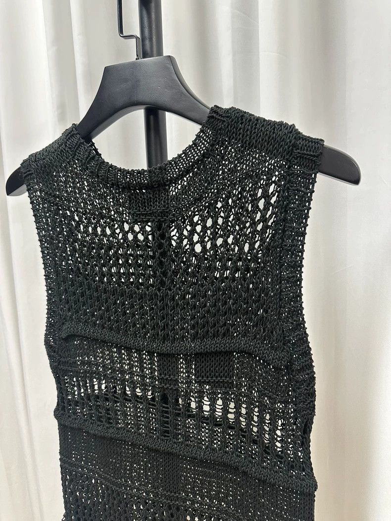 Number (N)ine Black Knit Sleeveless Top with Tag- DMC Size US S / EU 44-46 / 1 - 6 Thumbnail