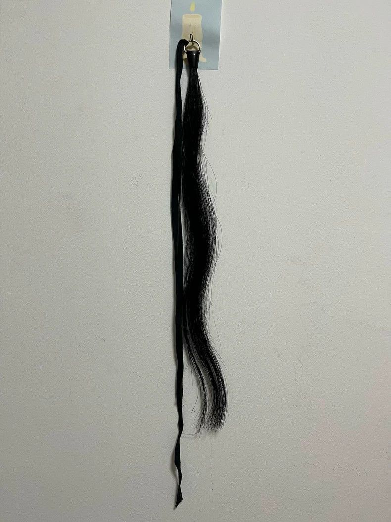 Ann Demeulemeester Black Hair Accessory Belt or Tie- DMC Size ONE SIZE - 2 Thumbnail