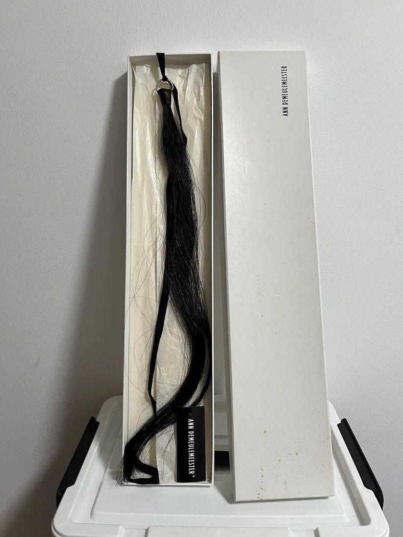 Ann Demeulemeester Black Hair Accessory Belt or Tie- DMC Size ONE SIZE - 6 Thumbnail