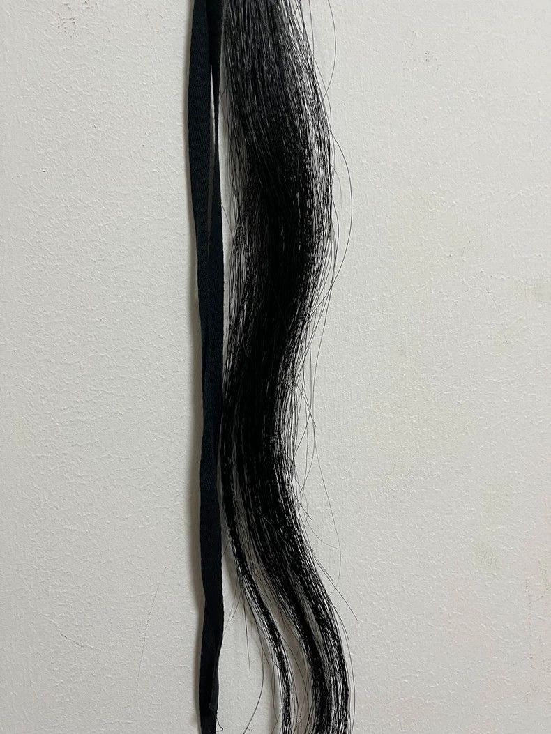 Ann Demeulemeester Black Hair Accessory Belt or Tie- DMC Size ONE SIZE - 5 Thumbnail