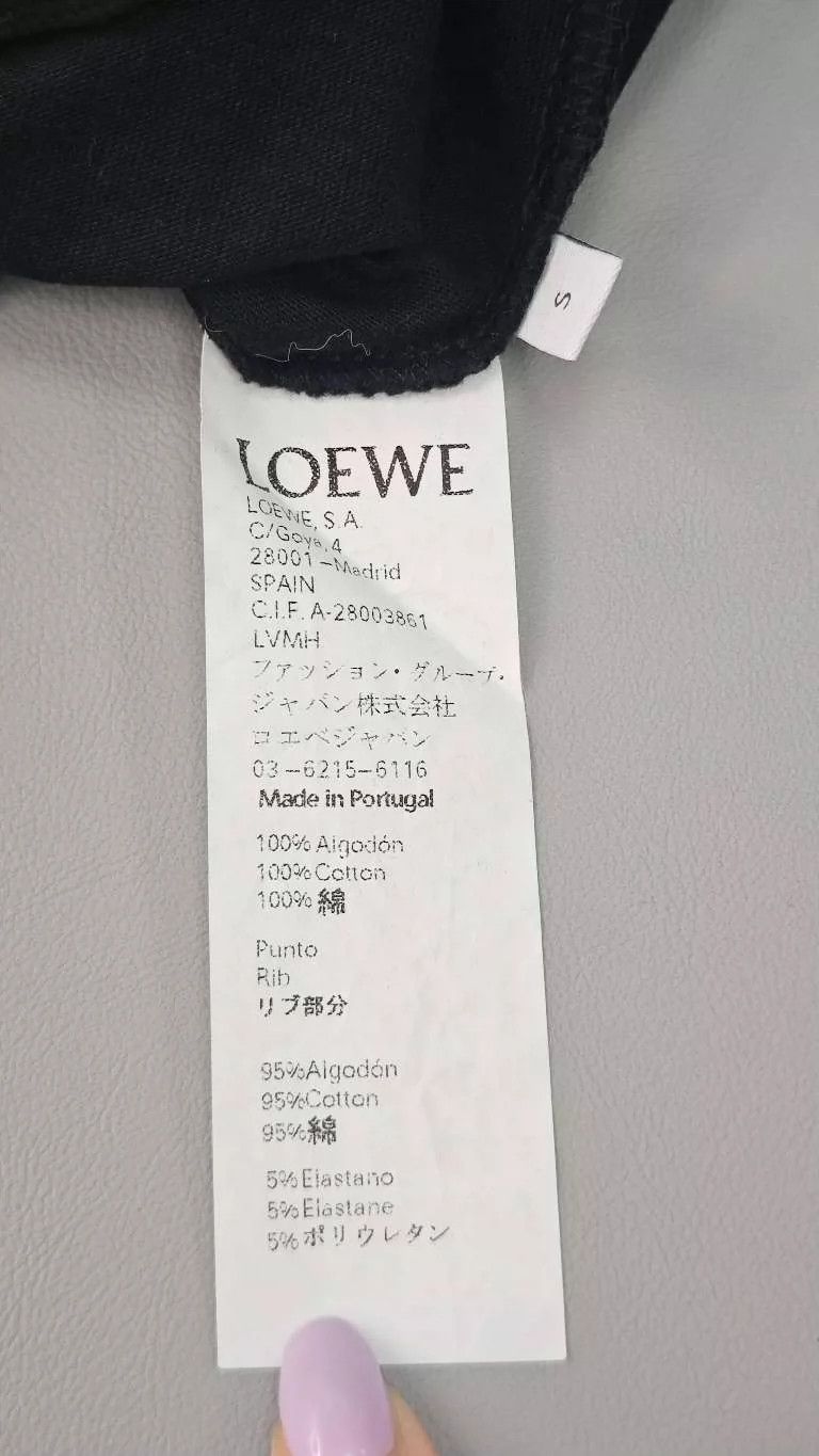 Loewe Loewe Black Logo Short Sleeve T-Shirt- DMC Size US S / EU 44-46 / 1 - 6 Thumbnail