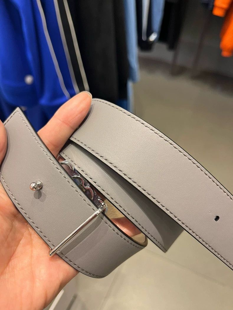 Loewe Loewe Double-Sided Belt with Silver Buckle- DMC Size ONE SIZE - 3 Thumbnail