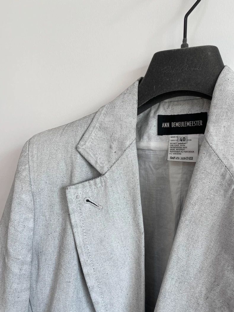 Ann Demeulemeester Ann Demeulemeester Gray Suit Jacket- DMC Size US M / EU 48-50 / 2 - 4 Thumbnail