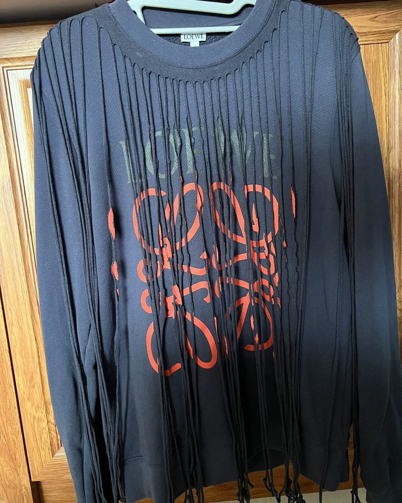 Loewe Loewe Fringed Sweatshirt in Good Condition- DMC Size US M / EU 48-50 / 2 - 2 Thumbnail