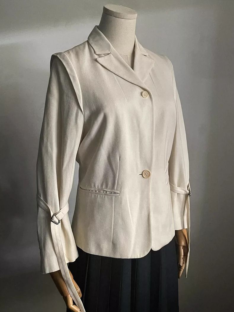 Ann Demeulemeester Ann Demeulemeester Wool Blend Suit Jacket- DMC Size US M / EU 48-50 / 2 - 2 Thumbnail
