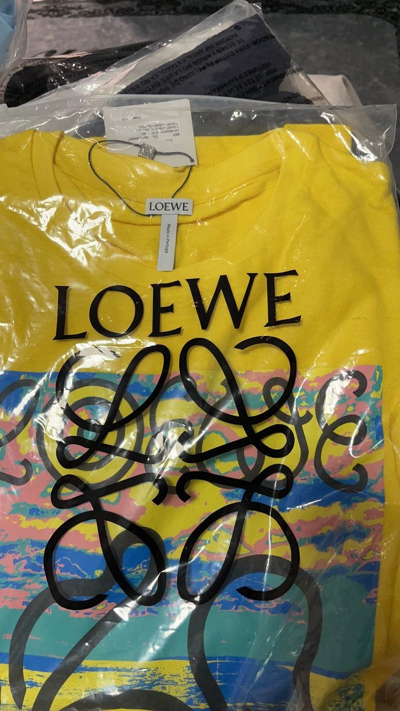 Loewe Loewe Graphic T-Shirt with Yellow Print- DMC Size US L / EU 52-54 / 3 - 2 Thumbnail