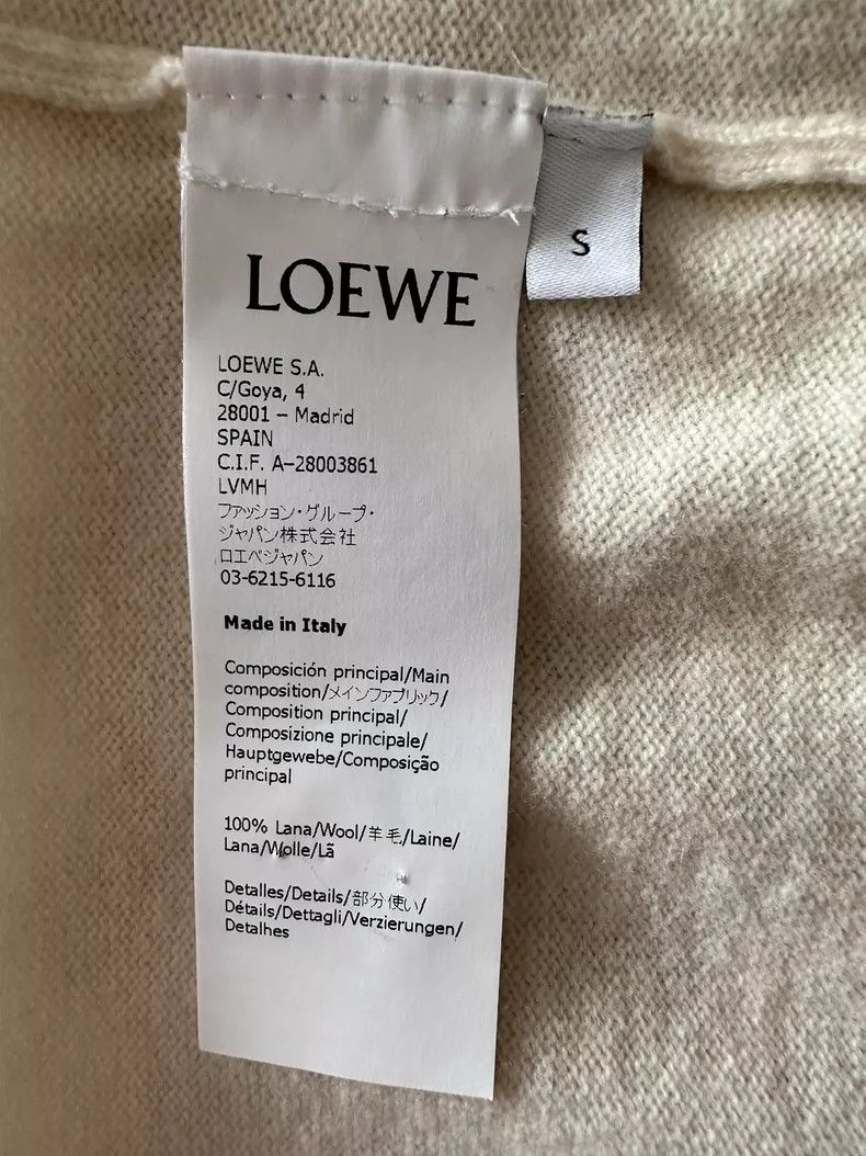 Loewe Beige Clover Knit Cardigan by LOEWE- DMC Size US S / EU 44-46 / 1 - 7 Thumbnail