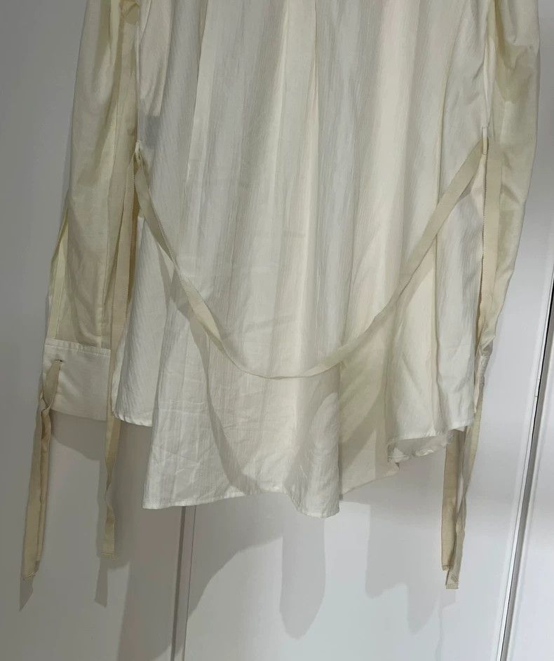 Ann Demeulemeester Ann Demeulemeester White Button-Up Shirt- DMC Size US M / EU 48-50 / 2 - 5 Thumbnail