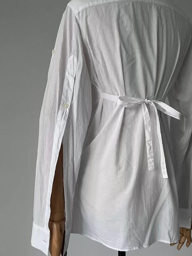 Ann Demeulemeester Ann Demeulemeester White Shirt with Ties- DMC Size US XS / EU 42 / 0 - 4 Thumbnail