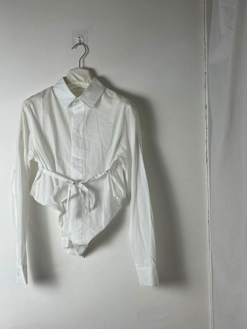 Ann Demeulemeester Ann Demeulemeester White Shirt with Ties- DMC Size US XS / EU 42 / 0 - 6 Thumbnail