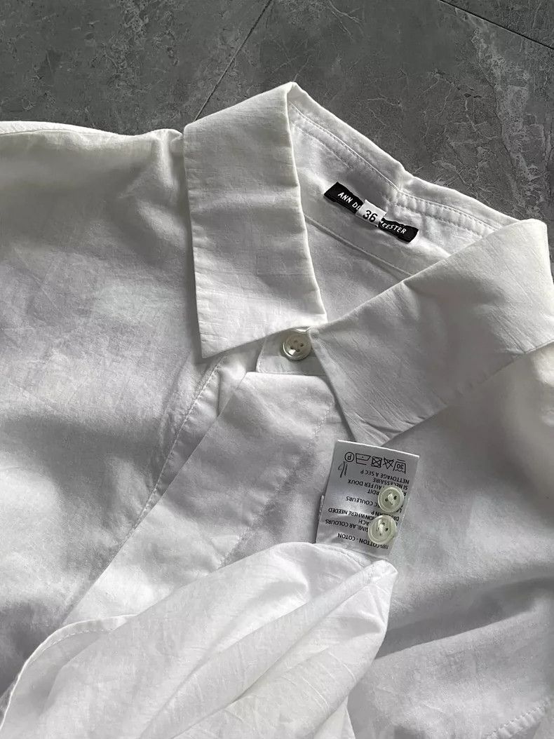 Ann Demeulemeester Ann Demeulemeester White Shirt with Ties- DMC Size US XS / EU 42 / 0 - 5 Thumbnail