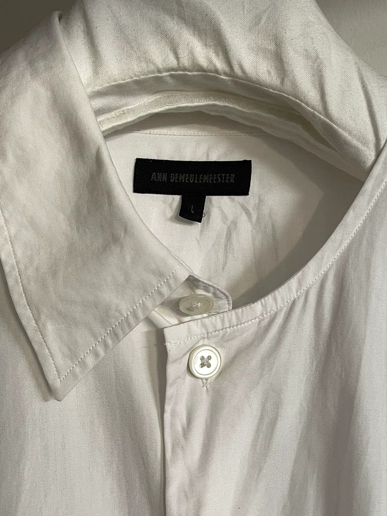 Ann Demeulemeester Asymmetrical Cotton Shirt in Size L- DMC Size US L / EU 52-54 / 3 - 8 Thumbnail