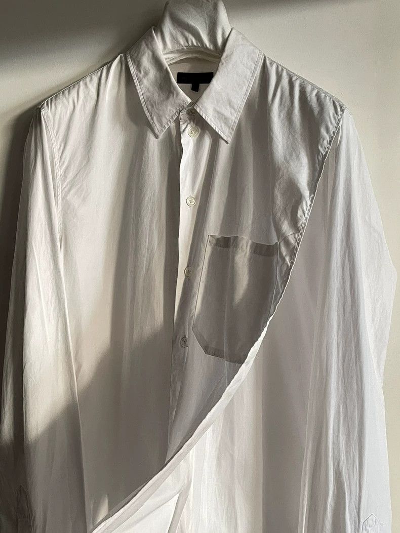 Ann Demeulemeester Asymmetrical Cotton Shirt in Size L- DMC Size US L / EU 52-54 / 3 - 7 Thumbnail