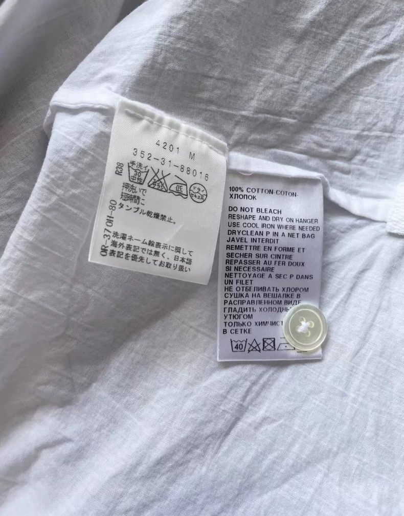 Ann Demeulemeester Ann Demeulemeester Long Shirt with Small Stain- DMC Size US M / EU 48-50 / 2 - 5 Thumbnail