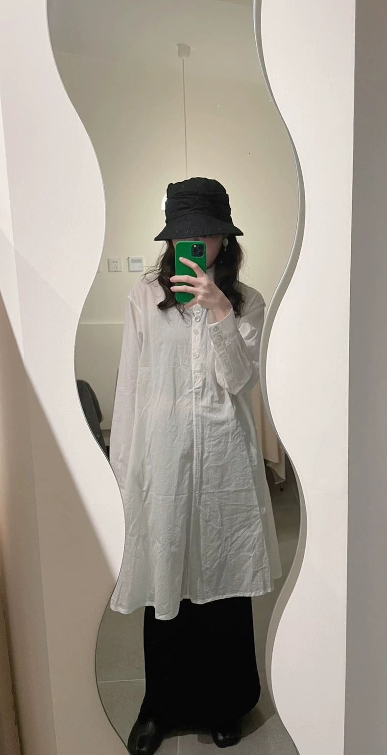 Ann Demeulemeester Ann Demeulemeester Long Shirt with Small Stain- DMC Size US M / EU 48-50 / 2 - 2 Thumbnail