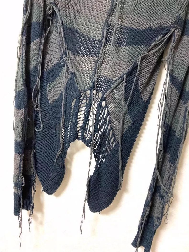 Ann Demeulemeester Ann Demeulemeester Destroy Border Cardigan Sweater- DMC Size US S / EU 44-46 / 1 - 4 Thumbnail