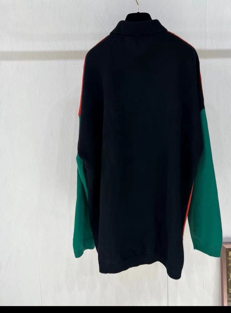Loewe Loewe Wool Polo Shirt with Green Sleeves- DMC Size US XS / EU 42 / 0 - 2 Thumbnail